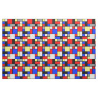 Neo Plasticism Blue Red Yellow White Grey Blocks