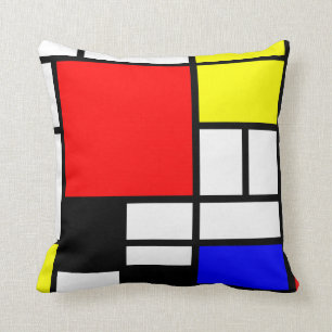 Neo-plasticism Mondrian style 3 modern Cushion