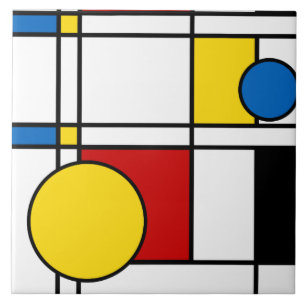 Neo-Plasticism No. 4 Art Tile