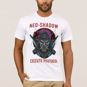 Neo-Shadow Execute Protocol T-Shirt - Cyberpunk