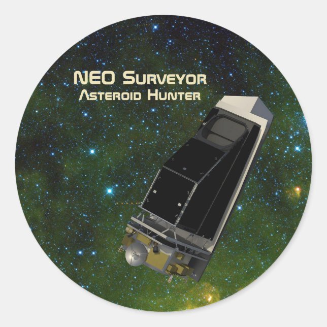 NEO Surveyor Asteroid Hunter Classic Round Sticker (Front)