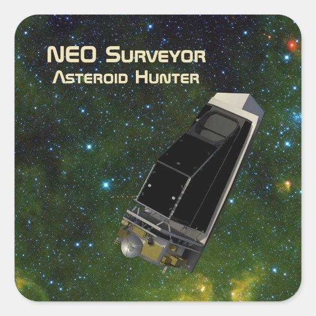 NEO Surveyor Asteroid Hunter Square Sticker (Front)