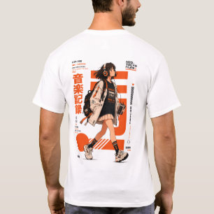 Neo Tokyo Files 002 - Retro Anime Music Techwear  T-Shirt