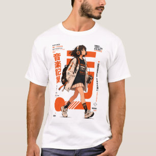 Neo Tokyo Files 002 -Retro Anime Music Techwear  T-Shirt