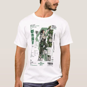 Neo Tokyo Files 007 –Eco Cyberpunk Anime Techwear T-Shirt