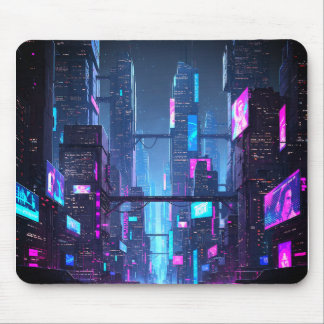 Neo-Tokyo Nightlife Mouse Mat
