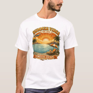 Neo‑Vintage Summer Vibes – Timeless Escape   T-Shirt