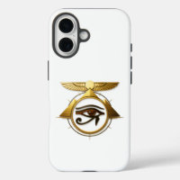 NeoAnkh 3D Golden Eye of Horus Winged Sun Disk