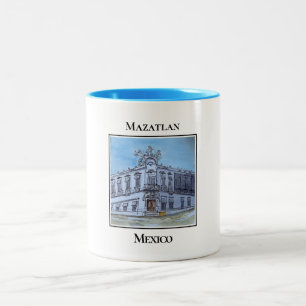 Neoclassical Architecture in Historic Mazatlan  Two-Tone Coffee Mug