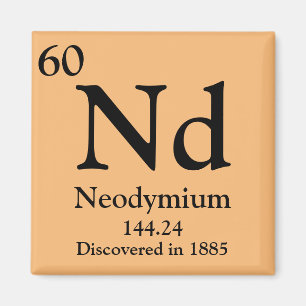 Neodymium Periodic Table Magnet