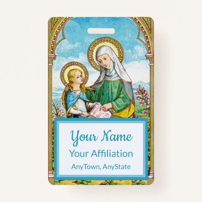 NeoGothic St. Anne and Young Mary (SAU 29) ID Badge (Back)