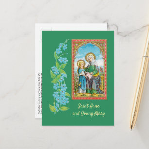 NeoGothic St. Anne and Young Mary (SAU 29) Postcard