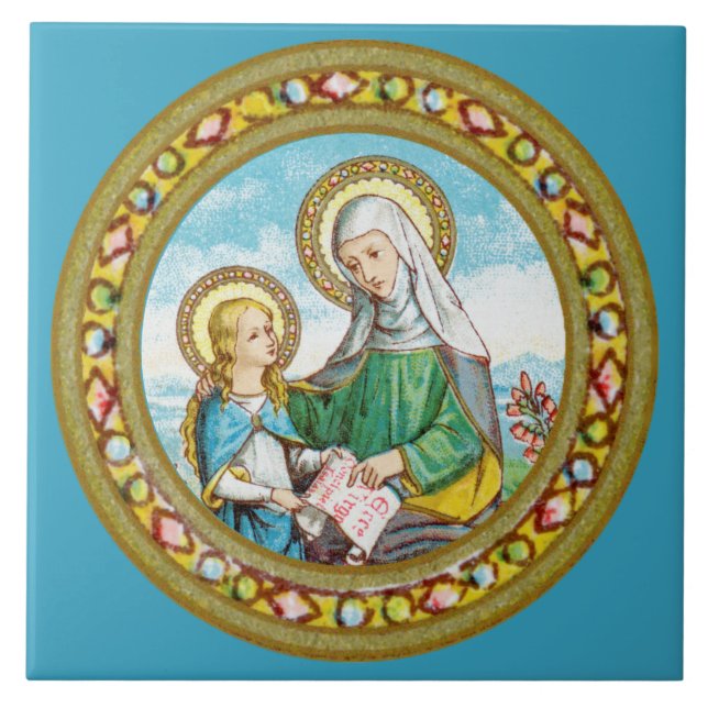 NeoGothic St. Anne and Young Mary (SAU 29) Tile (Front)