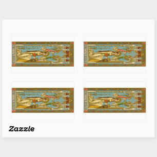 NeoGothic St. Cecilia of Rome (BNG 02) Rectangular Sticker