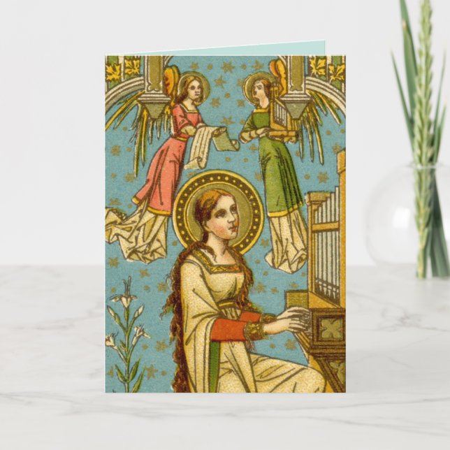 NeoGothic St. Cecilia of Rome (detail; BNG 02) Car Card (Front)