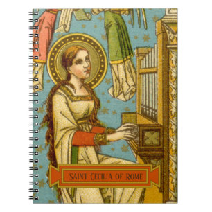 NeoGothic St. Cecilia of Rome (detail; BNG 02) Notebook