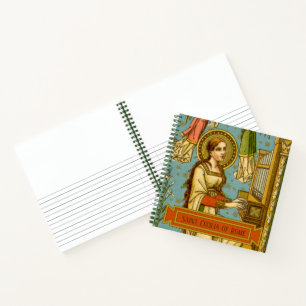 NeoGothic St. Cecilia of Rome (detail; BNG 02) Notebook