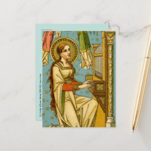 NeoGothic St. Cecilia of Rome (detail; BNG 02) Pos Postcard