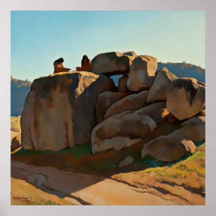 “Neolithic Afternoon” by Maynard Dixon Poster