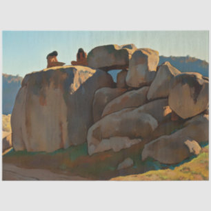 “Neolithic Afternoon” by Maynard Dixon Tissue Paper