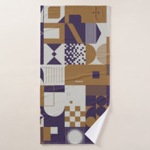 Neomodern aesthetics of brutalism design poster co bath towel