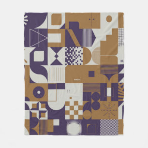 Neomodern aesthetics of brutalism design poster co fleece blanket