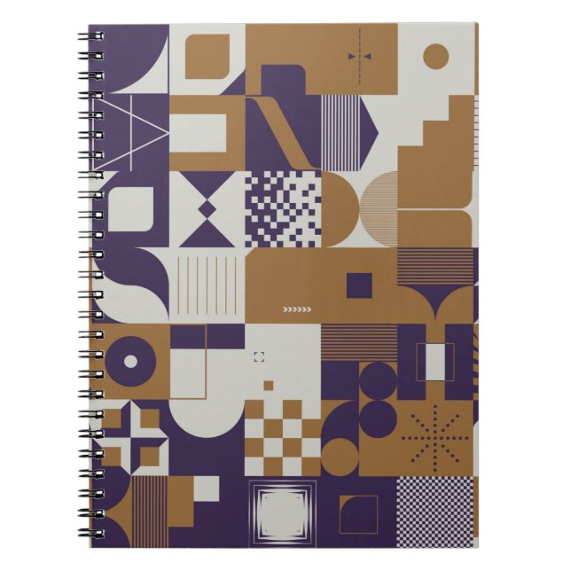 Neomodern aesthetics of brutalism design poster co notebook (Front)