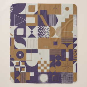 Neomodern aesthetics of brutalism design poster co sherpa blanket
