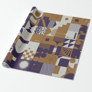 Neomodern aesthetics of brutalism design poster co wrapping paper