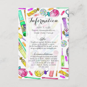 Neon 80's 90's Retro Funny Candy Pattern Enclosure Card