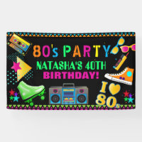 Neon 80's Birthday Party