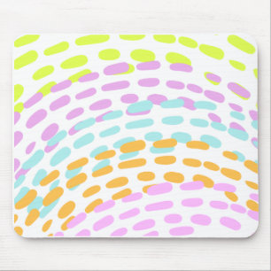 Neon 80's colours in animal print mouse mat