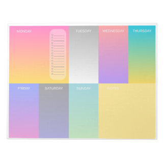 Neon 8x11 notepad