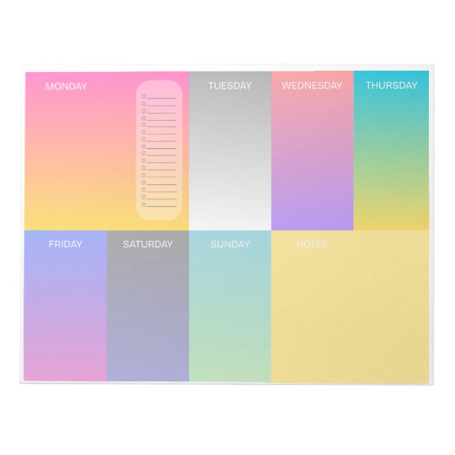 Neon 8x11 notepad (Front)