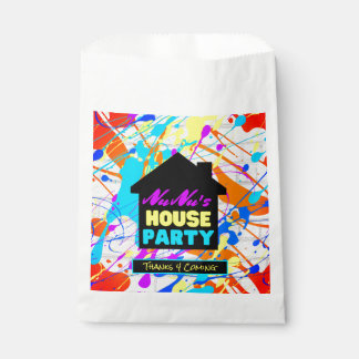 Neon 90's Retro Hip Hop Theme House Party Colourfu Favour Bags