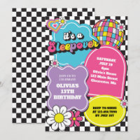 Neon 90s Retro Sleepover Birthday