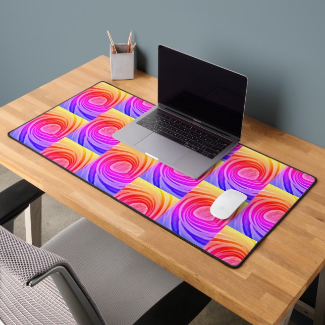 Neon Abstract Design Custome Desk Mat (Office 2)