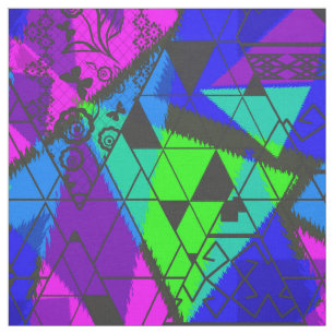 Neon abstract . fabric