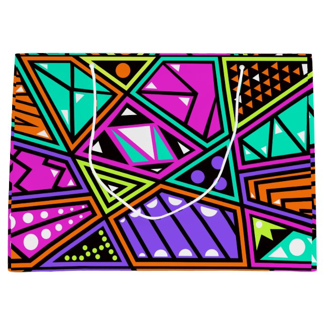 neon abstract gift bag (Front)