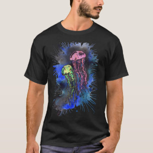 Neon Abstract Jellyfish T-Shirt