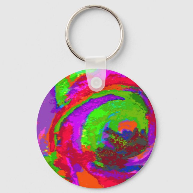 Neon Abstract Key Ring (Front)
