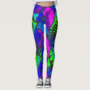 Neon abstract . leggings