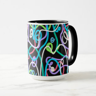 Neon Abstract Painting  Mug