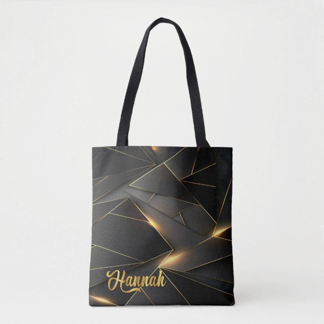  Neon Abstract Personalised Tote Bag (Front)