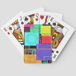 Neon Abstract Playing Cards