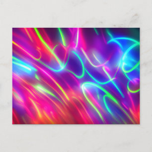 neon abstract postcard
