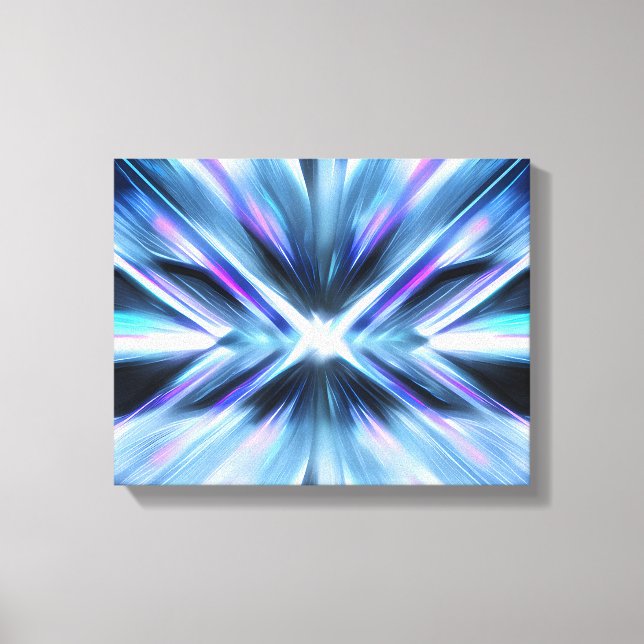 Neon Abstract - The magnet Canvas Print (Front)