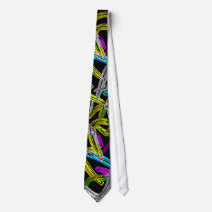 Neon Abstract Tie
