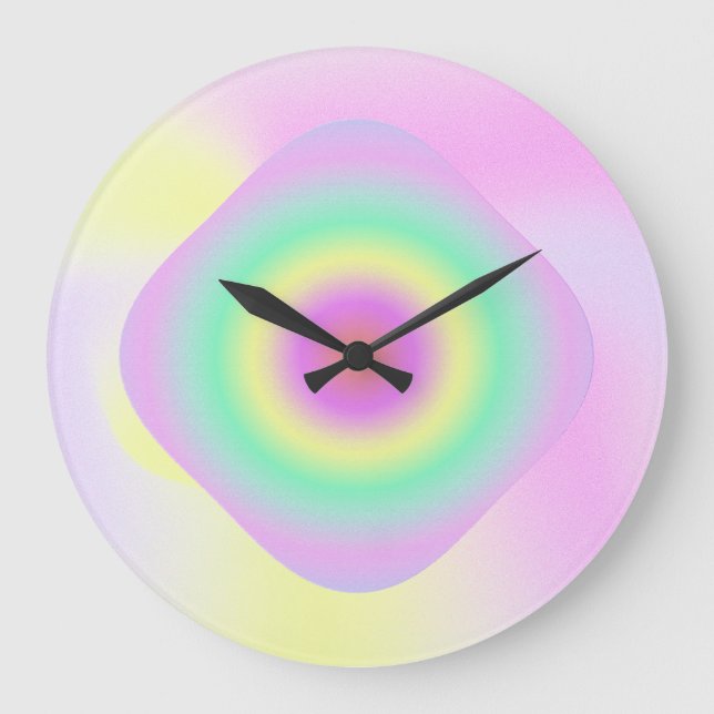 neon abstract trippy clock (Front)