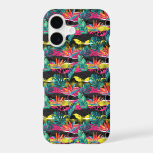 Neon Abstract Tropical Texture Pattern